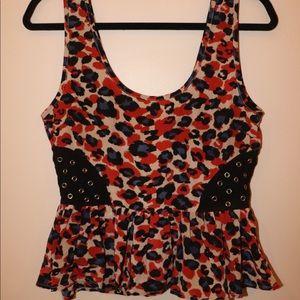 Peplum tank top